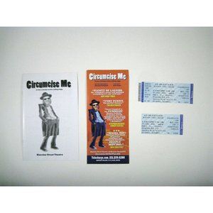 Circumcise Me Show Program 2010 Bleecker Street Theatre Yisrael Campbell Ticket